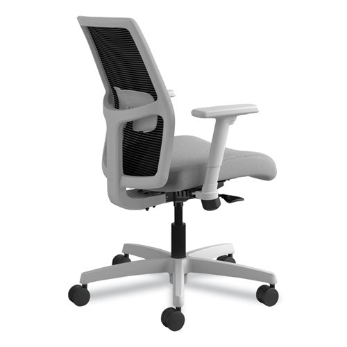Ignition 2.0 4-way Stretch Low-back Mesh Task Chair, Supports Up To 300 Lb, Frost Seat, Charcoal Back, Titanium Base