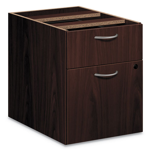Foundation Hanging 3-4-height Pedestal File, Left-right, 2-drawer: Box-file, Legal-letter, Mahogany, 15.42 X 20.41 X 20.58