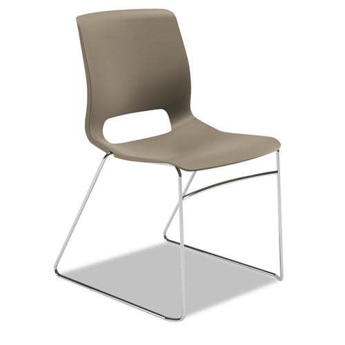 Motivate High-density Stacking Chair, Supports Up To 300 Lb, Shadow Seat, Shadow Back, Chrome Base, 4-carton
