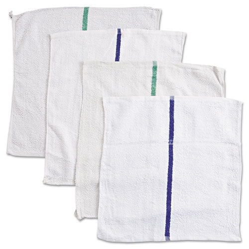 Counter Cloth-bar Mop, 15.5 X 17, White, Cotton, 60-carton