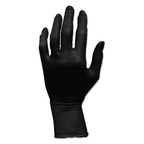 Proworks Grizzlynite Nitrile Gloves, Powder-free, Large, Black, 100-box, 10 Boxes-carton