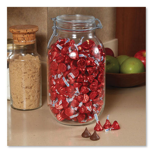 Kisses, Milk Chocolate, Red Wrappers, 66.7 Oz Bag