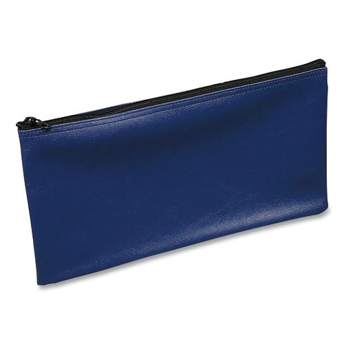 Multipurpose Zipper Deposit Bags. 11.3 X 6.3, Blue, 3-pack