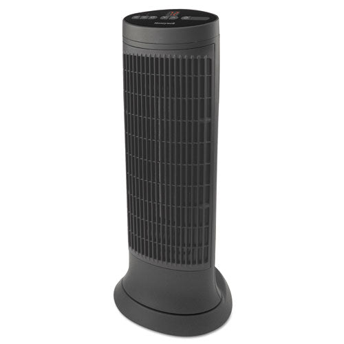 Digital Tower Heater, 750 - 1500 W, 10 1-8" X 8" X 23 1-4", Black