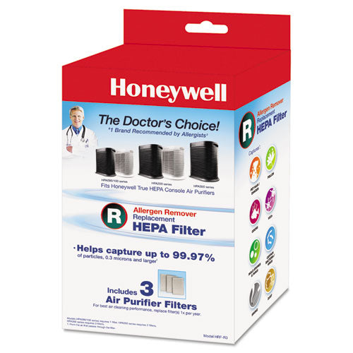 Allergen Remover Replacement Hepa Filters, 3-pack