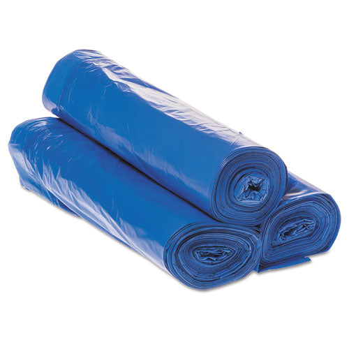 Draw-tuff Institutional Draw-tape Can Liners, 30 Gal, 1 Mil, 30.5" X 40", Blue, 200-carton