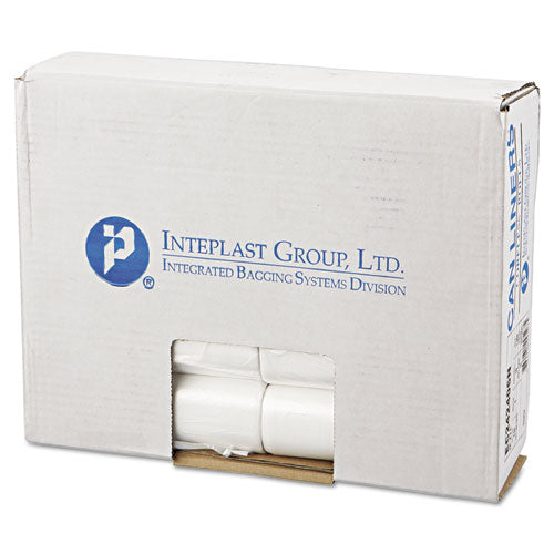 High-density Commercial Can Liners, 10 Gal, 6 Microns, 24" X 24", Natural, 1,000-carton