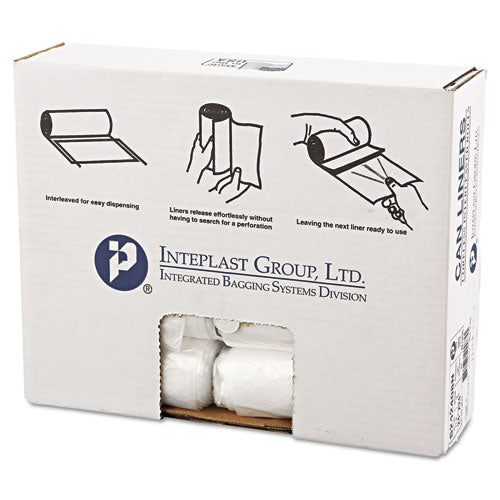 High-density Commercial Can Liners, 10 Gal, 8 Microns, 24" X 24", Natural, 1,000-carton