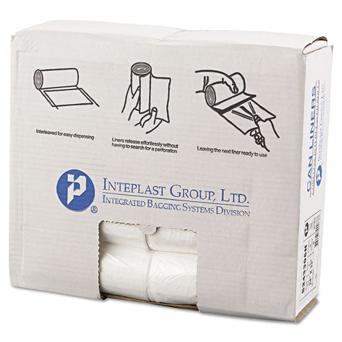 High-density Commercial Can Liners, 16 Gal, 6 Microns, 24" X 33", Natural, 1,000-carton