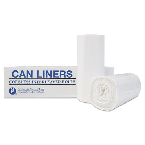 High-density Interleaved Commercial Can Liners, 33 Gal, 11 Microns, 33" X 40", Black, 500-carton