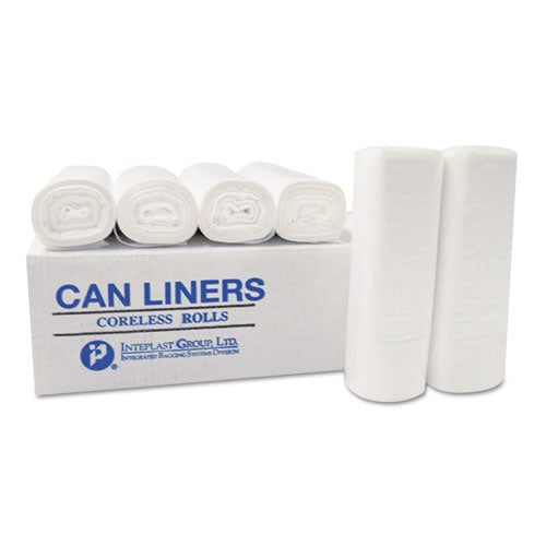 High-density Interleaved Commercial Can Liners, 60 Gal, 12 Microns, 38" X 60", Black, 200-carton