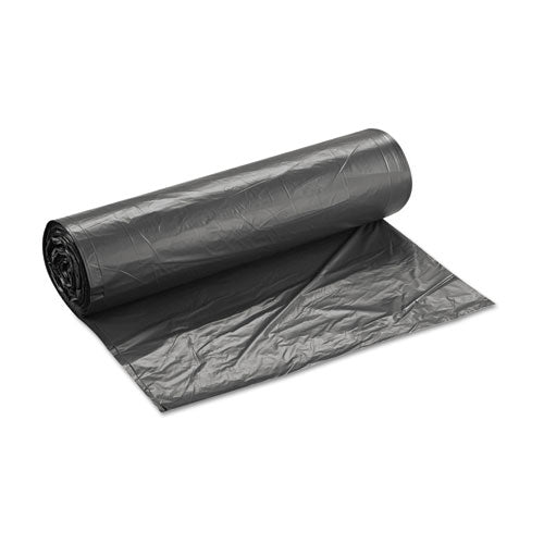 High-density Interleaved Commercial Can Liners, 60 Gal, 16 Microns, 43" X 48", Black, 200-carton