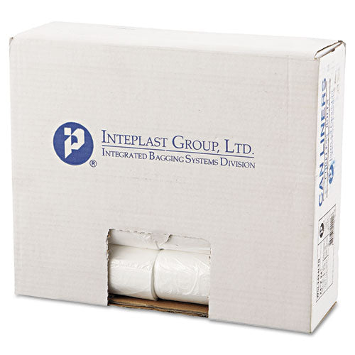 Low-density Commercial Can Liners, 10 Gal, 0.35 Mil, 24" X 24", Clear, 1,000-carton