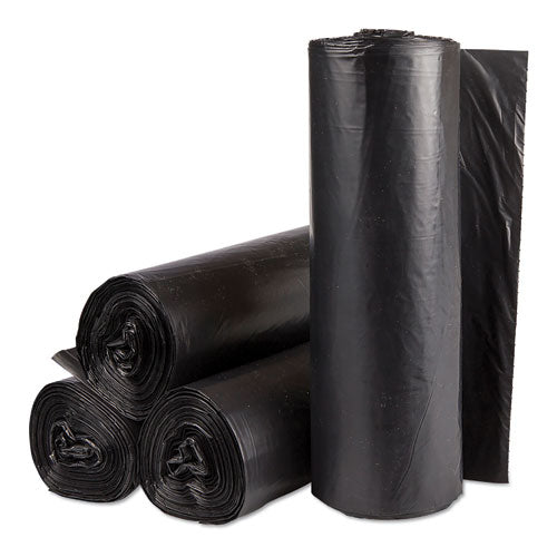 Institutional Low-density Can Liners, 30 Gal, 0.58 Mil, 30" X 36", Black, 25 Bags-roll, 10 Rolls-carton