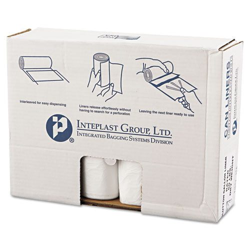 High-density Commercial Can Liners Value Pack, 60 Gal, 14 Microns, 43" X 46", Clear, 200-carton