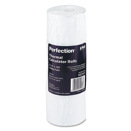 Direct Thermal Printing Thermal Paper Rolls, 2.25" X 165 Ft, White, 3-pack