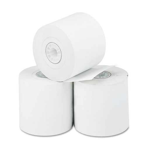 Direct Thermal Printing Thermal Paper Rolls, 2.25" X 165 Ft, White, 3-pack