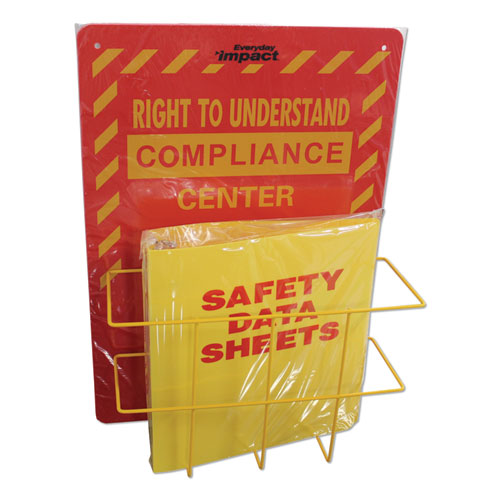 Deluxe Reversible Right-to-know\understand Sds Center, 14.5w X 5.2d X 21h, Red-yellow