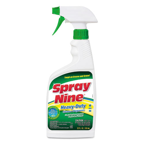 Heavy Duty Cleaner-degreaser-disinfectant, Citrus Scent, 22 Oz Trigger Spray Bottle, 12-carton