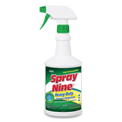 Heavy Duty Cleaner-degreaser-disinfectant, Citrus Scent, 32 Oz Bottle, 1 Trigger Sprayer Per Carton, 12 Bottles-carton