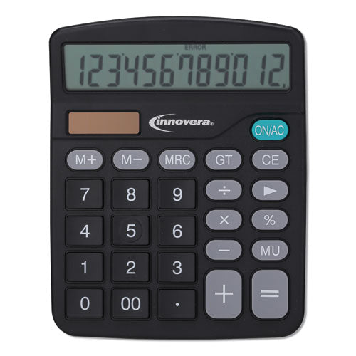 15923 Desktop Calculator, 12-digit, Lcd