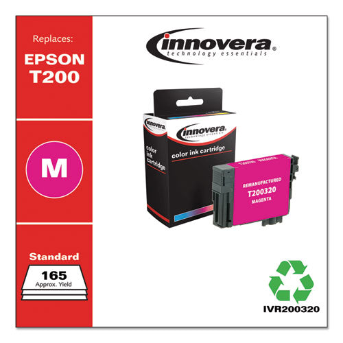 Remanufactured Magenta Ink, Replacement For Epson T200 (t200320), 165 Page-yield