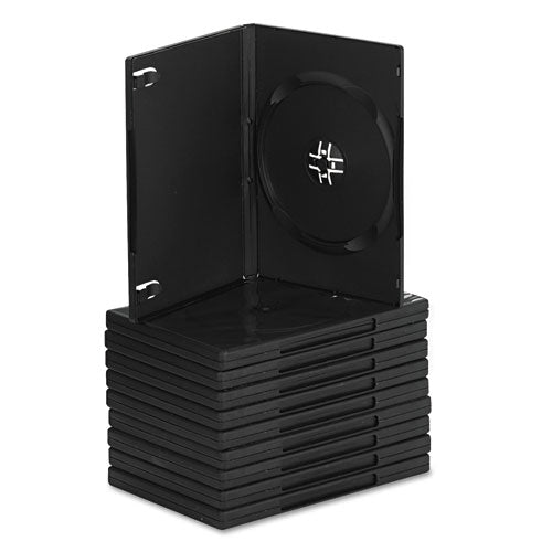 Standard Dvd Case, Black, 10-pack
