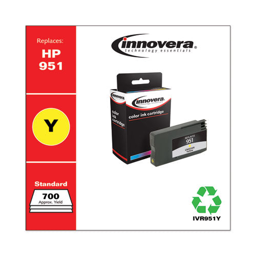 Remanufactured Yellow Ink, Replacement For Hp 951 (cn052an), 700 Page-yield
