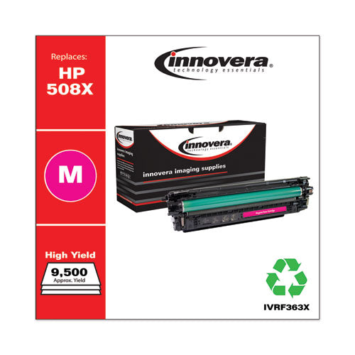 Remanufactured Magenta High-yield Toner, Replacement For Hp 508x (cf363x), 9,500 Page-yield