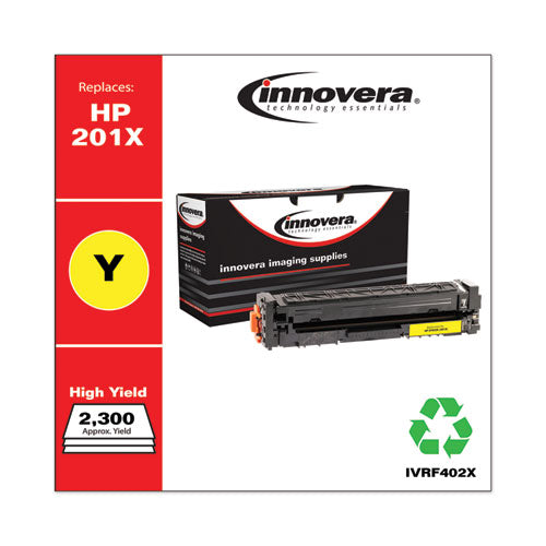 Remanufactured Yellow High-yield Toner, Replacement For 201x (cf402x), 2,300 Page-yield