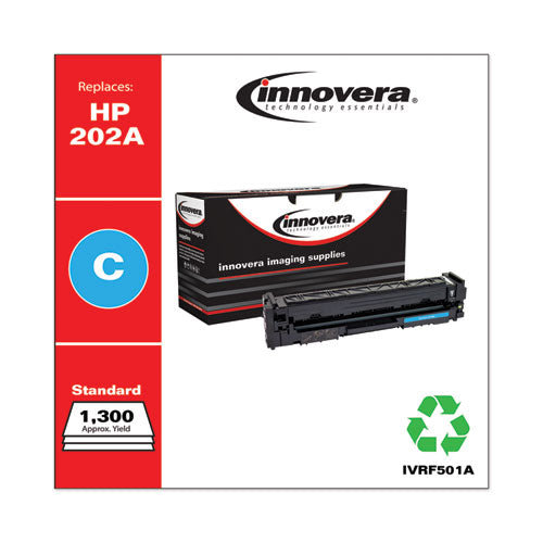Remanufactured Cyan Toner, Replacement For Hp 202a (cf501a), 1,300 Page-yield