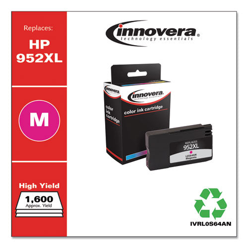 Remanufactured Magenta High-yield Ink, Replacement For Hp 952xl (l0s64an), 1,600 Page-yield