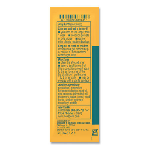 Antibiotic Ointment, 0.03 Oz Packet, 144-box