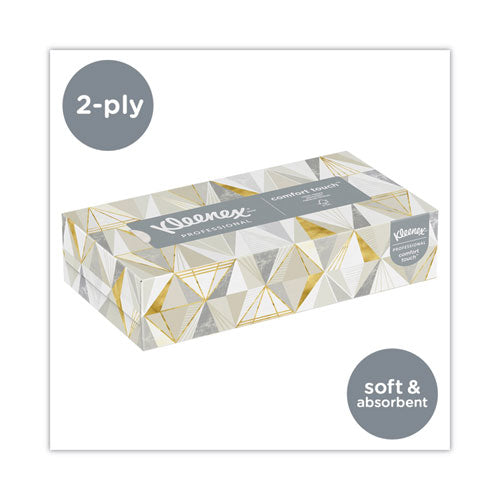 White Facial Tissue For Business, 2-ply, 125 Sheets-box, 12 Boxes-carton