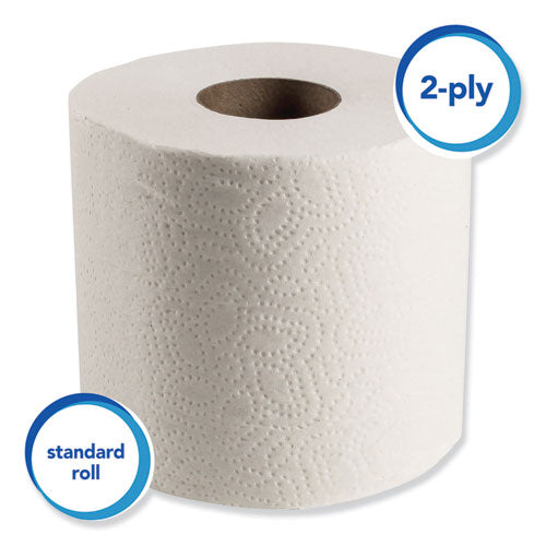 Essential Standard Roll Bathroom Tissue, Septic Safe, 2-ply, White, 550 Sheets-roll