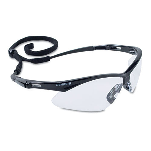 V30 Nemesis Safety Glasses, Blue Frame, Light Blue Uncoated Lens, 12-box