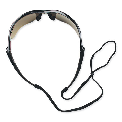Nemesis Safety Glasses, Black Frame, Smoke Mirror Lens, 12-box