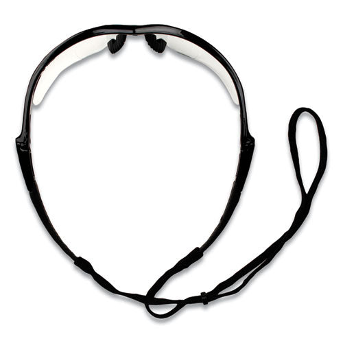 V60 Nemesis Rx Reader Safety Glasses, Black Frame, Clear Lens, +3.0 Diopter Strength, 12-carton