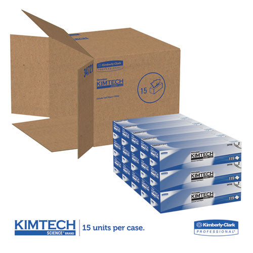 Kimwipes Delicate Task Wipers, 2-ply, 11 4-5 X 11 4-5, 119-box, 15 Boxes-carton