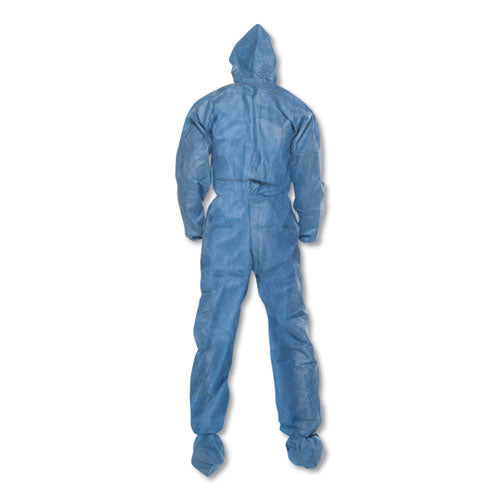 A60 Blood And Chemical Splash Protection Coveralls, X-large, Blue, 24-carton