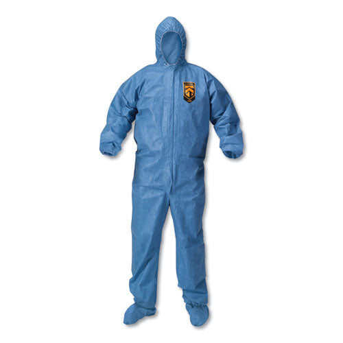 A60 Blood And Chemical Splash Protection Coveralls, X-large, Blue, 24-carton