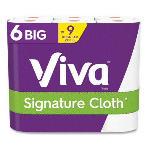 Signature Cloth Choose-a-sheet Kitchen Roll Paper Towels, 2-ply, 11 X 5.9, White, 78 Sheets-roll, 6 Roll-pack, 4 Packs-carton