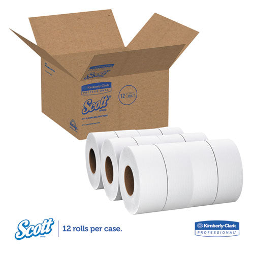 Essential 100% Recycled Fiber Jrt Bathroom Tissue, Septic Safe, 2-ply, White, 1000 Ft, 12 Rolls-carton