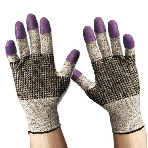 G60 Purple Nitrile Cut Resistant Glove, 220mm Length, Small-size 7, Be-we, Pr