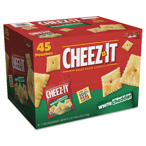 Cheez-it Crackers, 1.5 Oz Bag, White Cheddar, 45-carton