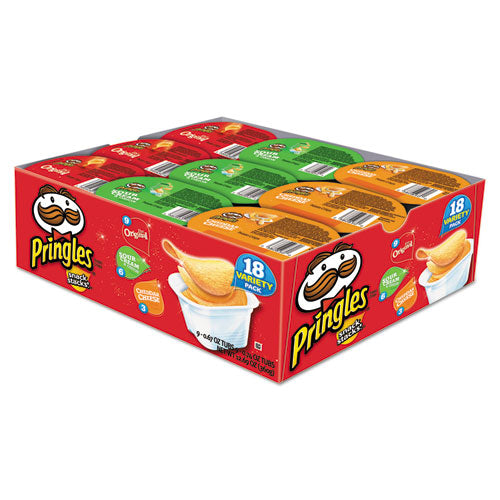 Potato Chips, Variety Pack, 0.74 Oz Canister, 18-box