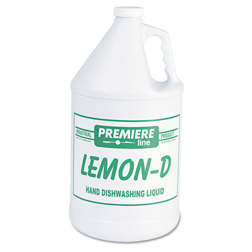 Lemon-d Dishwashing Liquid, Lemon, 1 Gal, Bottle, 4-carton