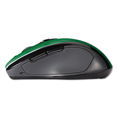 Pro Fit Mid-size Wireless Mouse, 2.4 Ghz Frequency-30 Ft Wireless Range, Right Hand Use, Emerald Green