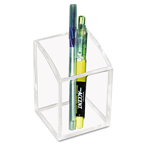 Acrylic Pencil Cup, 2 3-4 X 2 3-4 X 4, Clear