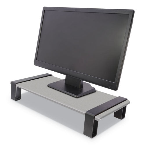 Modern Monitor Riser, 23.75" X 10.25" X 3.5", Black-gray, Supports 60 Lbs